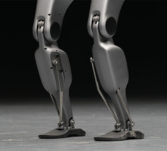 Fourier GR-2 humanoid robot walking on two legs,

