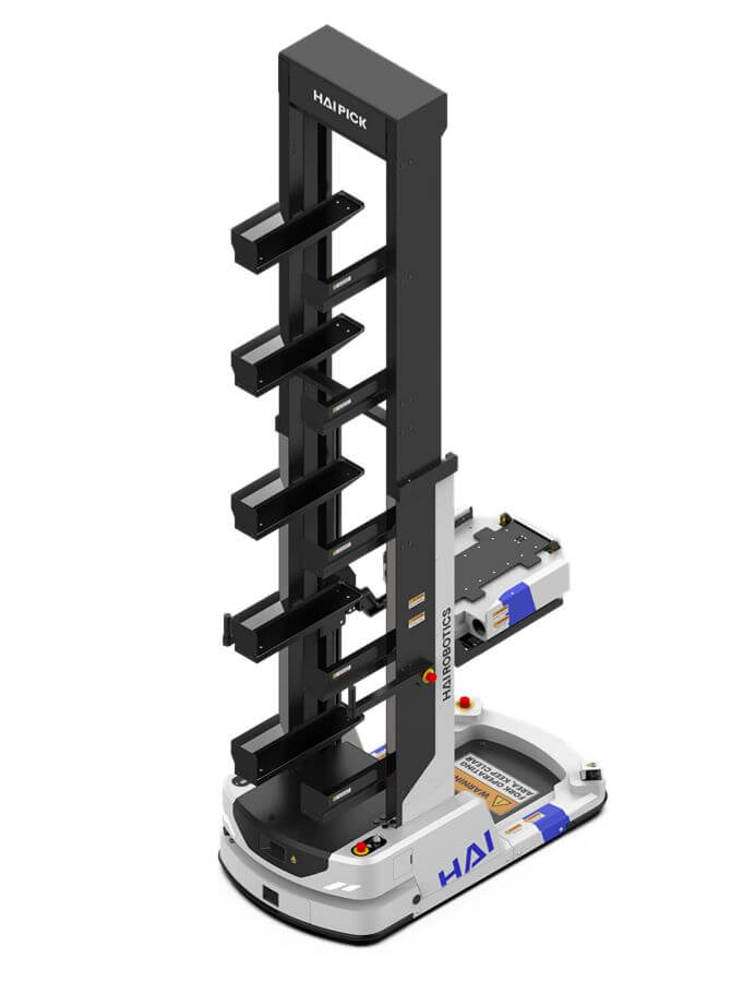 Compact AMR robot for cleanroom material handling