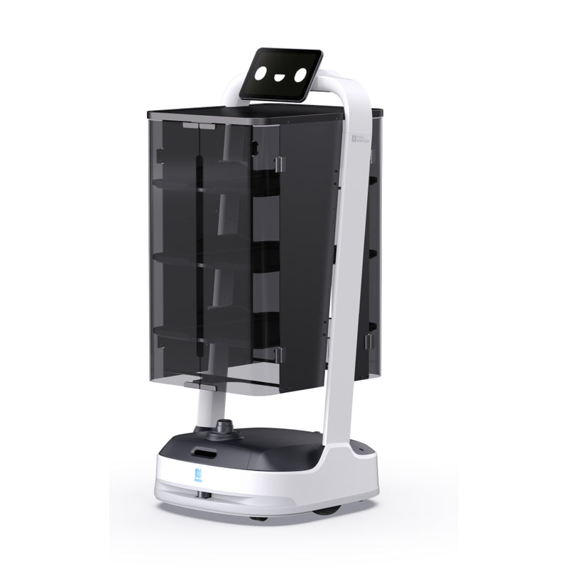 PuduBot 2 with adjustable trays for delivery