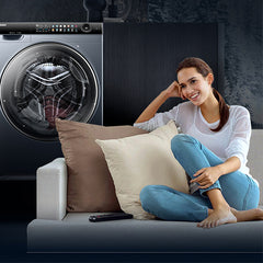 Haier 13kg Direct Drive Inverter Washer Dryer Combo - Crystal Blue