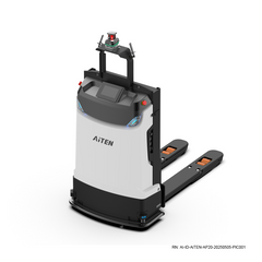 AiTEN AP20 autonomous pallet stacker robot with 2000kg capacity and smart visual navigation for warehouse logistics