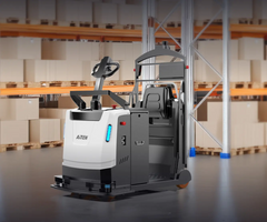 AT50 heavy-duty AMR robot in smart warehouse