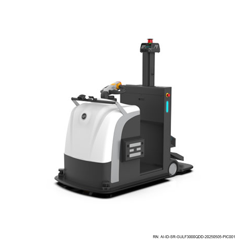 GULF-3000-QDD autonomous towing robot for warehouse and logistics