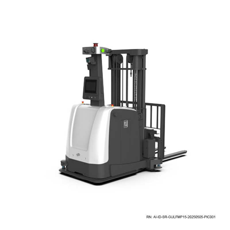 GULF-MP15 autonomous forklift with pallet and safety sensors