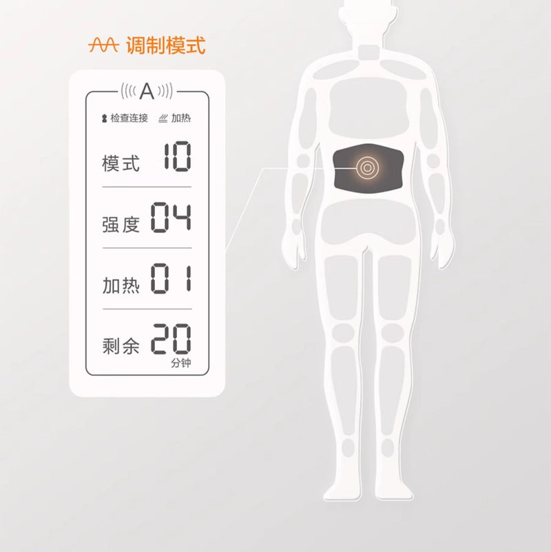 User applying Yuwell SZP-620E for back pain relief​