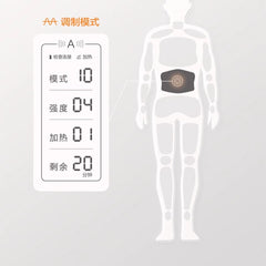 User applying Yuwell SZP-620E for back pain relief​