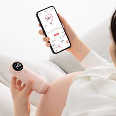 Pregnant woman using Yuwell YTX302 at home​