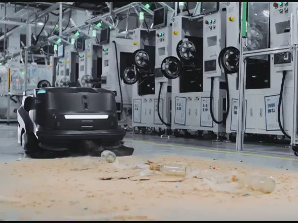 PUDU MT1 – AI-Powered Sweeping Robot for Large-Scale Industrial Cleaning
