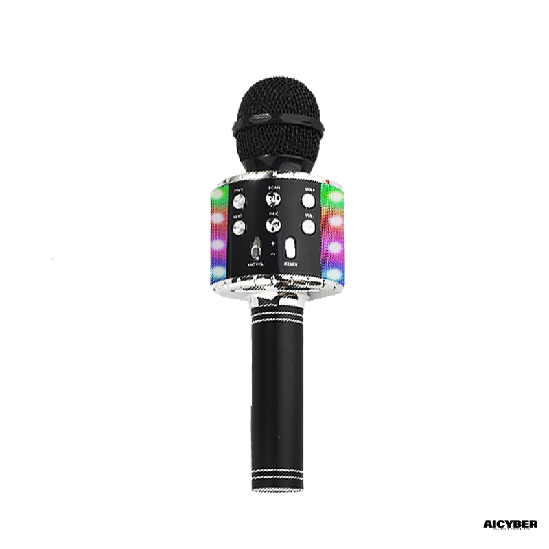 Wireless Bluetooth Karaoke Microphone (Black)-aicyberinfo.com.au