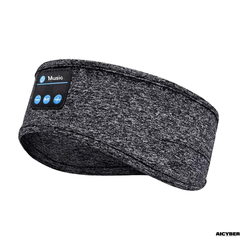 Wireless Bluetooth Music Sports Headband & Sleep Headphones  (Grey)-aicyberinfo.com.au