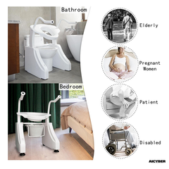 Electric Toilet Lift Seat with Handles-aicyberinfo.com.au