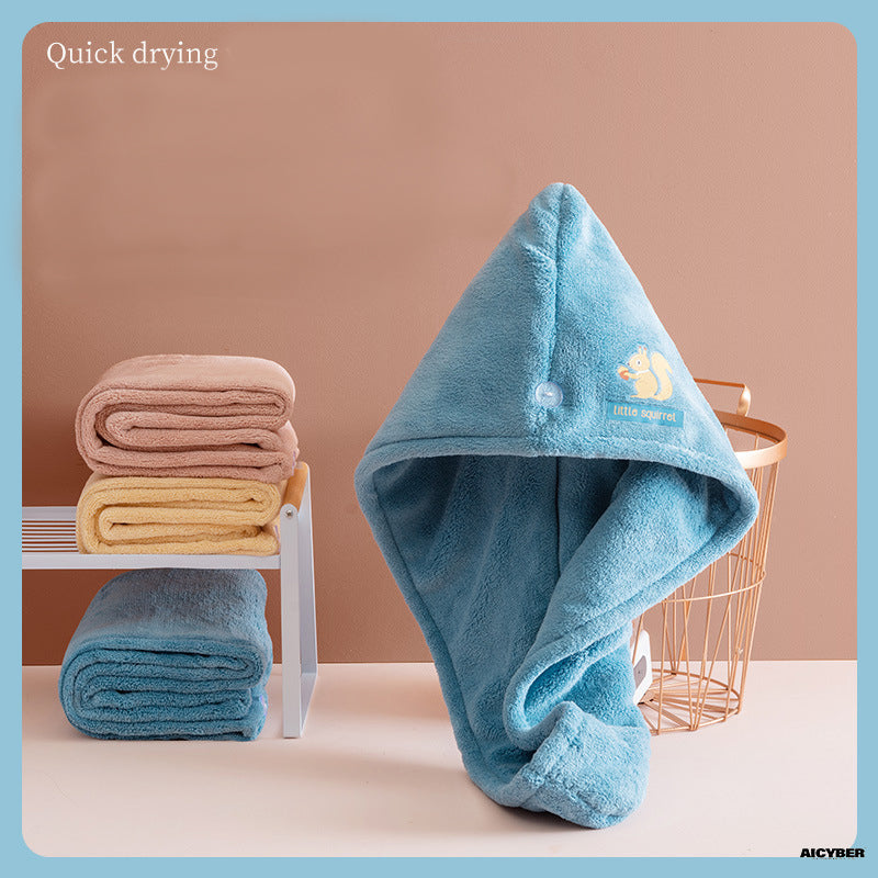 Hair Dry Towel (Pink)-aicyberinfo.com.au