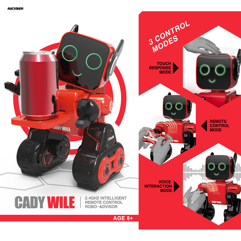 Cady Wile K3 Smart Robot for Kids (Red)-aicyberinfo.com.au